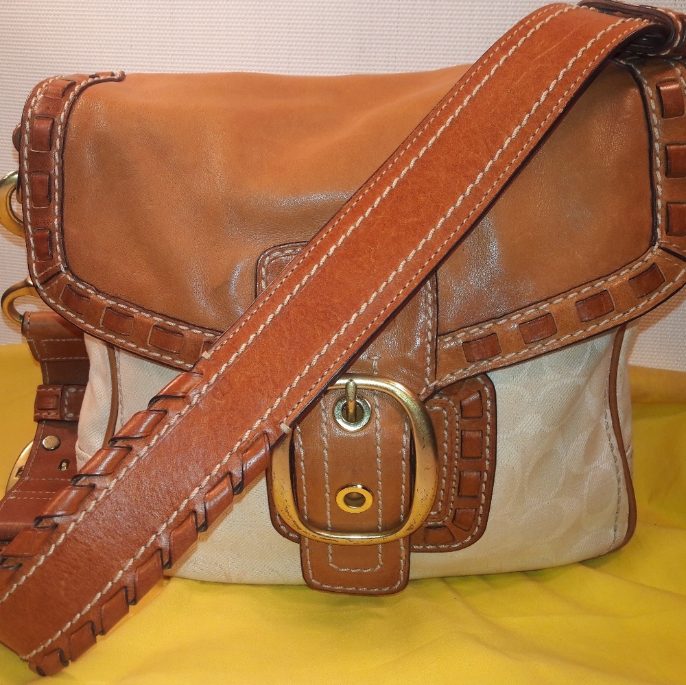COACH BLEECKER RESORT SIGNATURE WHISKEY LACE LEATH
